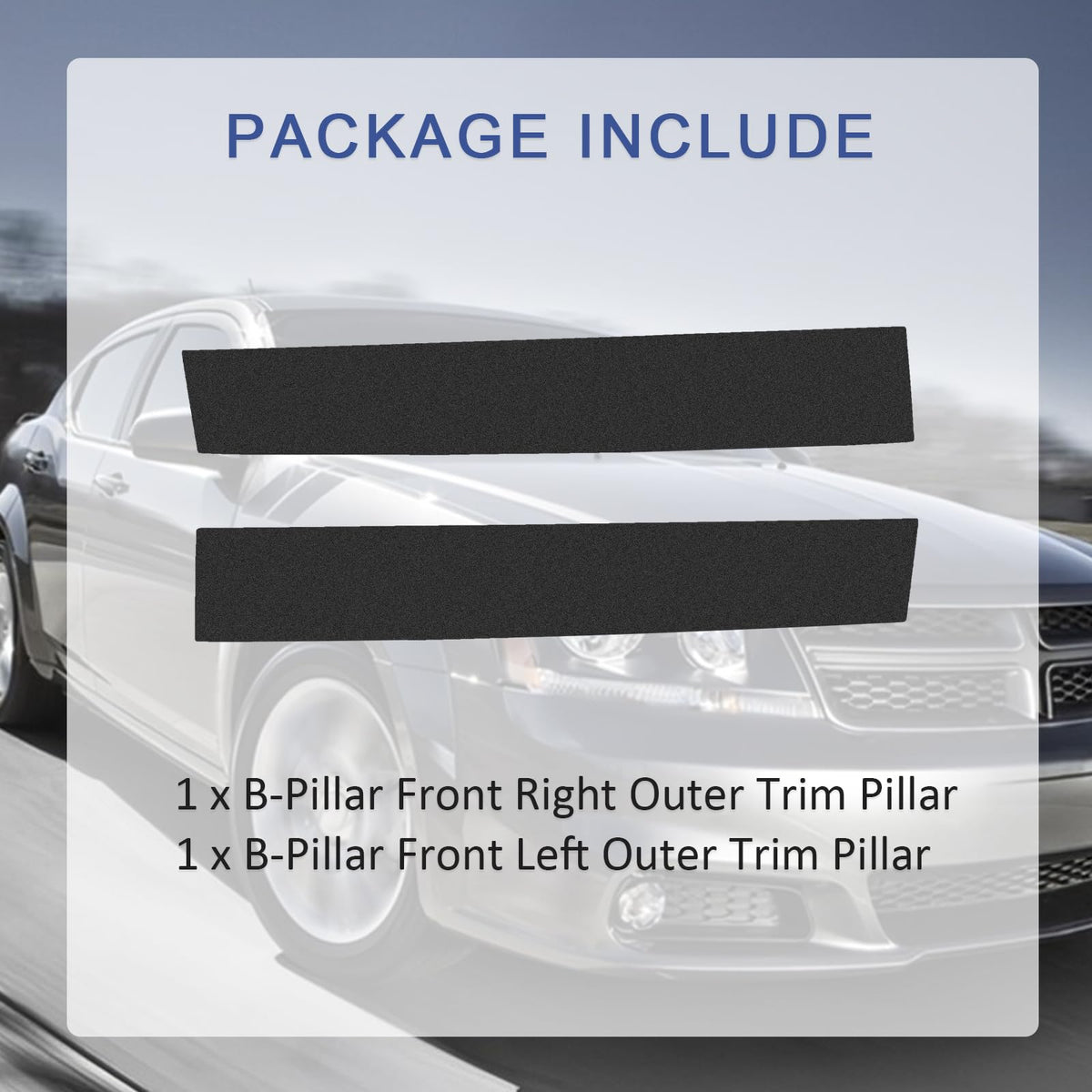 CARMOCAR adhesive tape detail shows pre-applied tape ensures easy install
