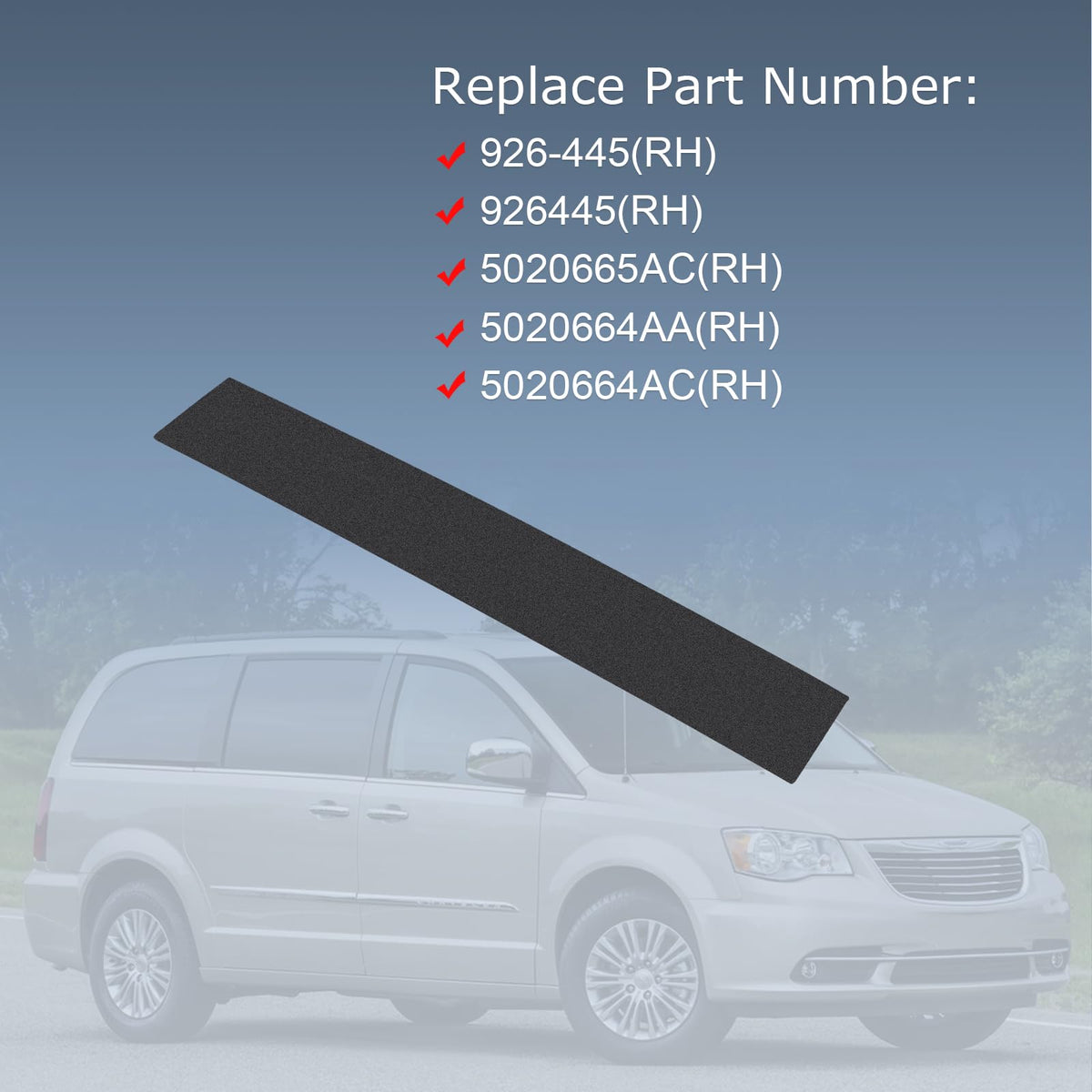 CARMOCAR adhesive tape detail on trim showing strong adhesion benefit