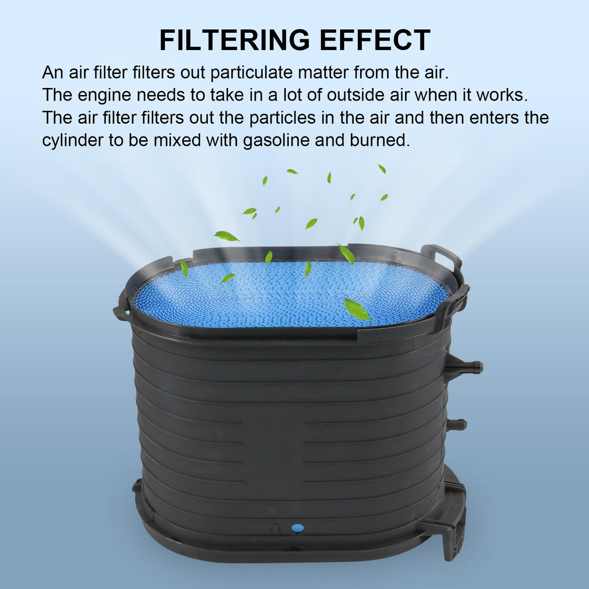 CARMOCAR filter installed in Ford airbox showing proper seating and straightforward replacement