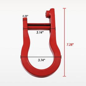 CARMOCAR tow hook close-up of welds and thickness for long-lasting strength benefit