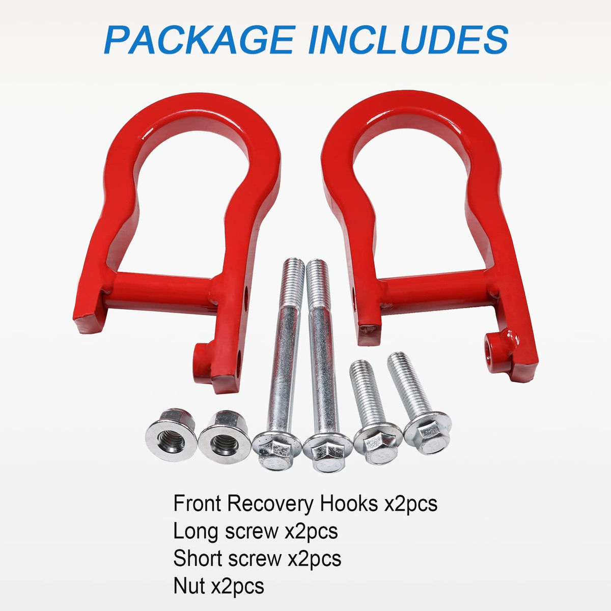 CARMOCAR tow hook on truck during recovery showing reliable pulling point benefit