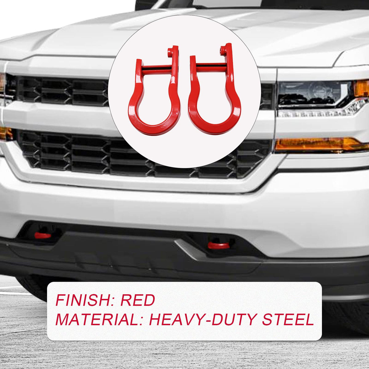 CARMOCAR red finish detail highlighting corrosion resistance and visibility benefit