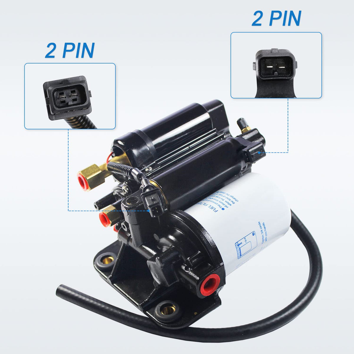 CARMOCAR pump installed in tank illustrating correct in-situ fitment