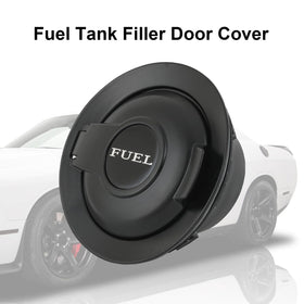 CARMOCAR gas cap door next to ruler showing compact dimensions and scale