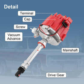 CARMOCAR red cap close-up highlighting durable resin cap and clear terminal layout benefit