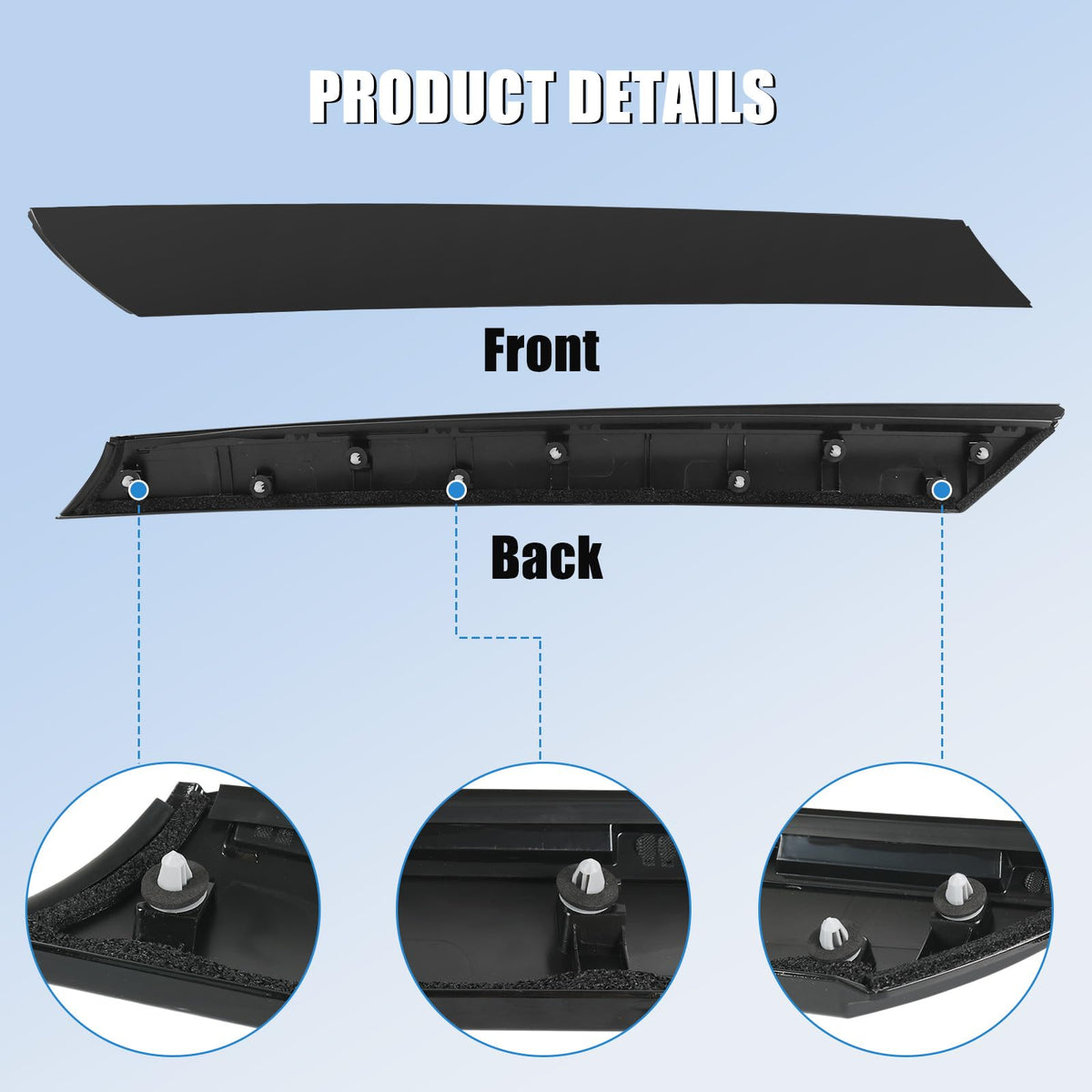 CARMOCAR rubber seal edge detail demonstrating tight seal to reduce water entry