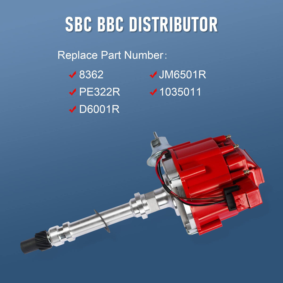 CARMOCAR size comparison with ruler showing distributor dimensions for proper fitment
