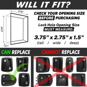CARMTEK interior metal latches detail offering manual deadbolt and latch security