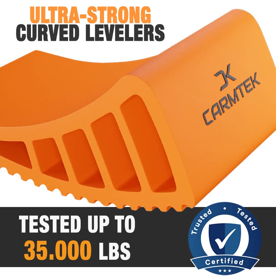 CARMTEK product label and weight rating showing high-capacity durability
