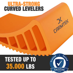 CARMTEK product label and weight rating showing high-capacity durability