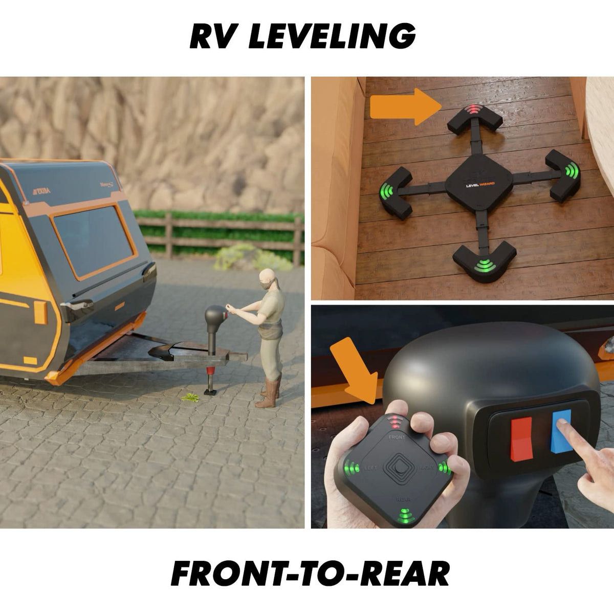 CARMTEK system in campsite scene for quick single-person setup