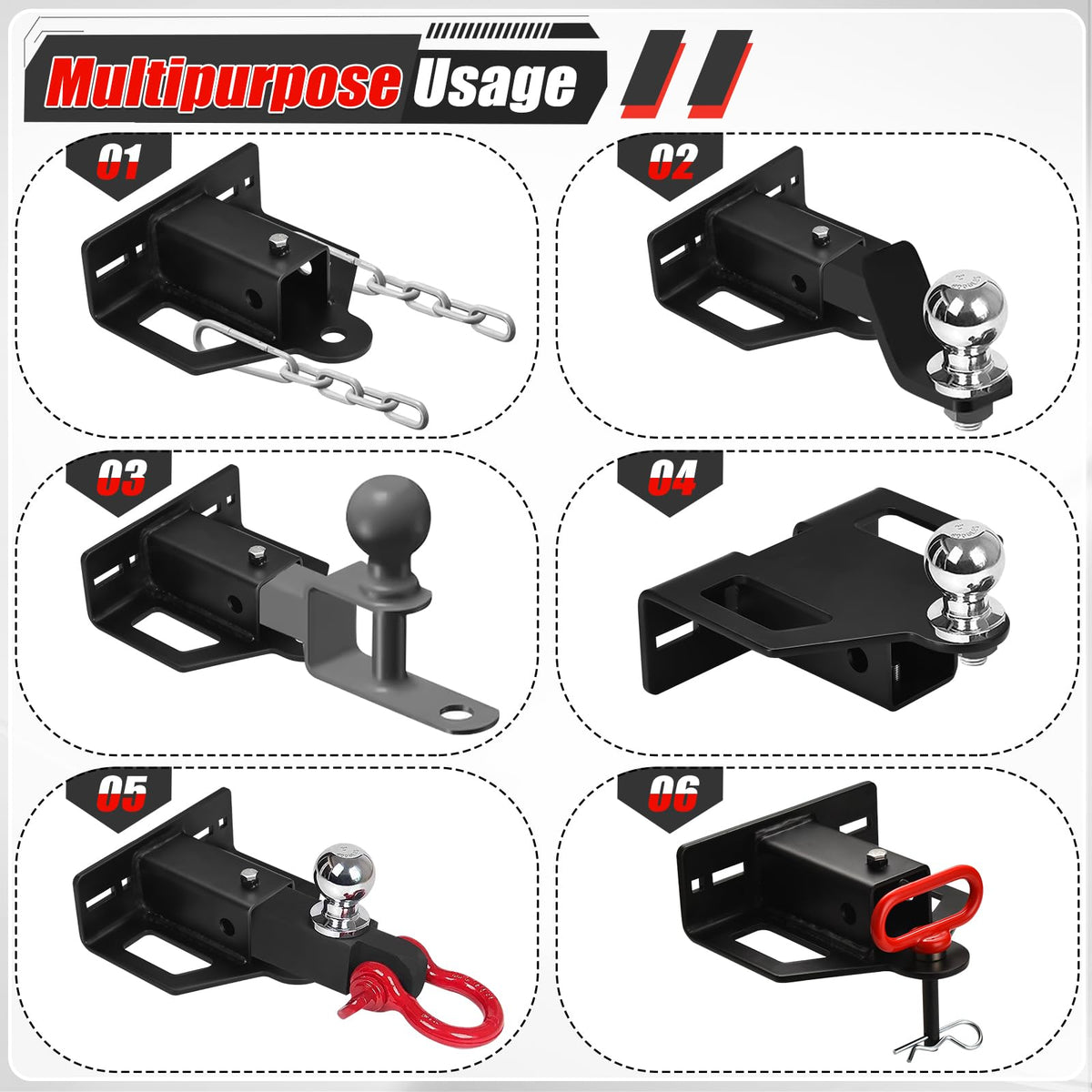 CAROD hitch magnetic 1/2 inch pin detail ensuring fast, secure trailer attachment