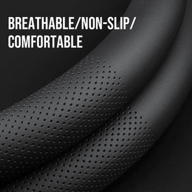 Carodi close-up of perforated nappa leather texture for breathable grip benefit