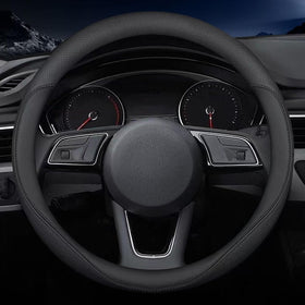 Carodi front view on wheel showing sleek black fit and improved grip