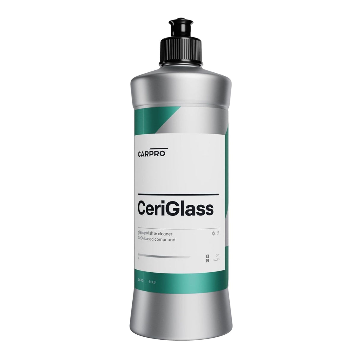 CARPRO bottle front label showing product and size benefit of easy identification