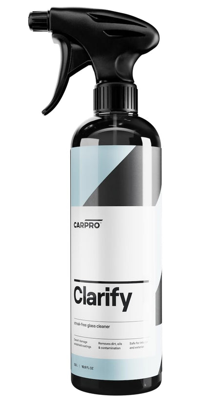 CARPRO Clarify front label showing product name and volume, communicates clarity benefits