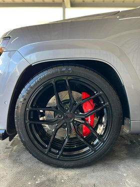 CARPRO DarkSide applied to tire sidewall showing satin black renewal