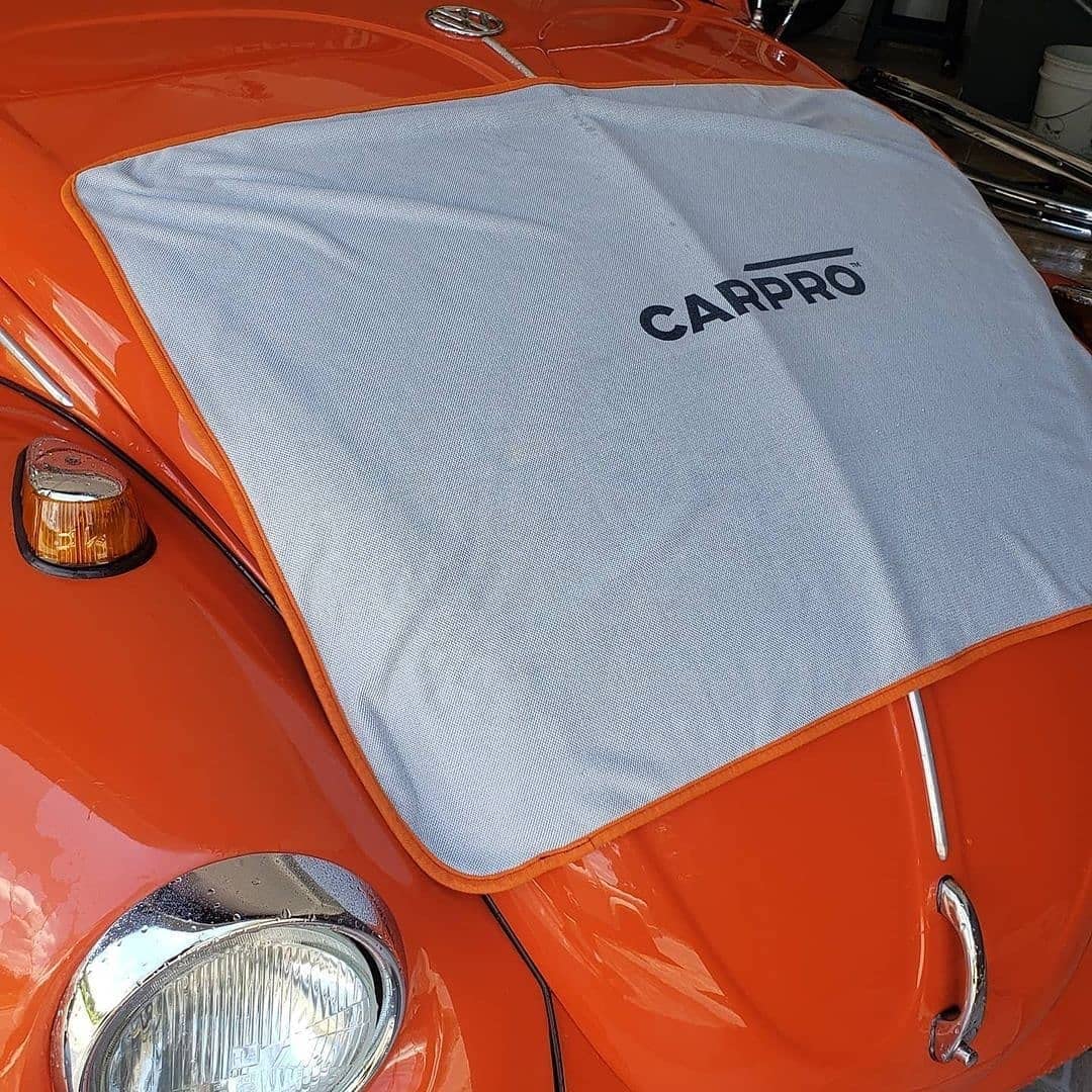 CARPRO DHydrate orange microfiber edge detail protecting paint from seams