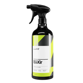 CARPRO EliXir front bottle view showing product and sprayer, highlights easy use