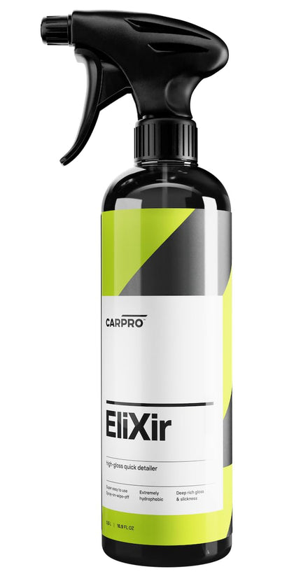 CARPRO Elixir front bottle shot showing product and clear benefit of glossy finish