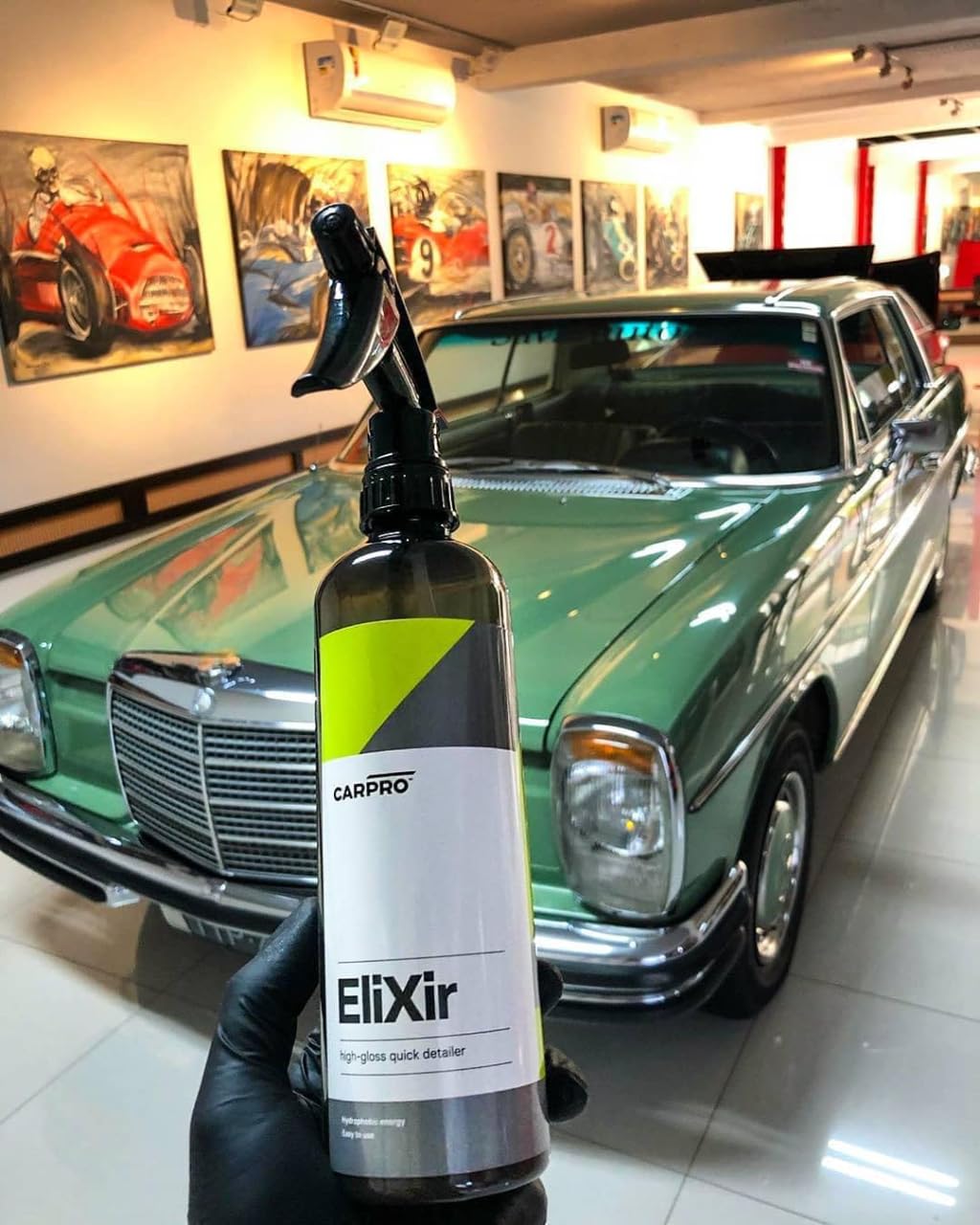 CARPRO Elixir label close-up highlighting production date for freshness verification