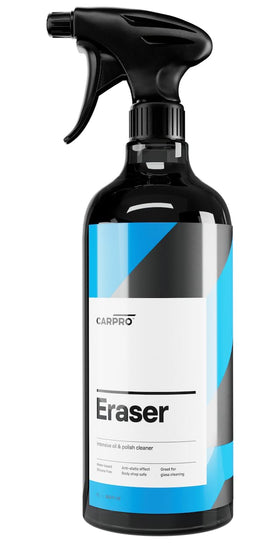 CARPRO Eraser front label showing product name and size benefits