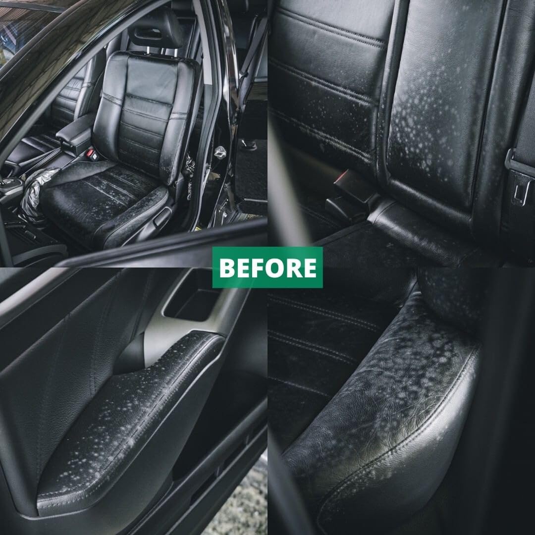 CARPRO InnerQD used on dashboard showing dust removal and reduced glare benefit