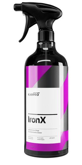 CARPRO IronX front bottle view showing label and cherry scent benefit