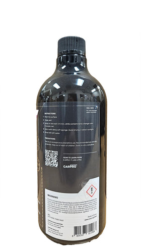 CARPRO IronX on paint surface dissolving embedded iron for safer polishing