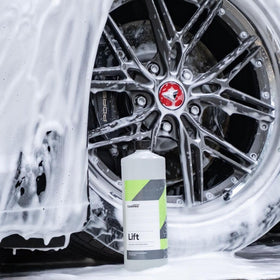 CARPRO foam cannon producing dense foam, helps lift grime before washing