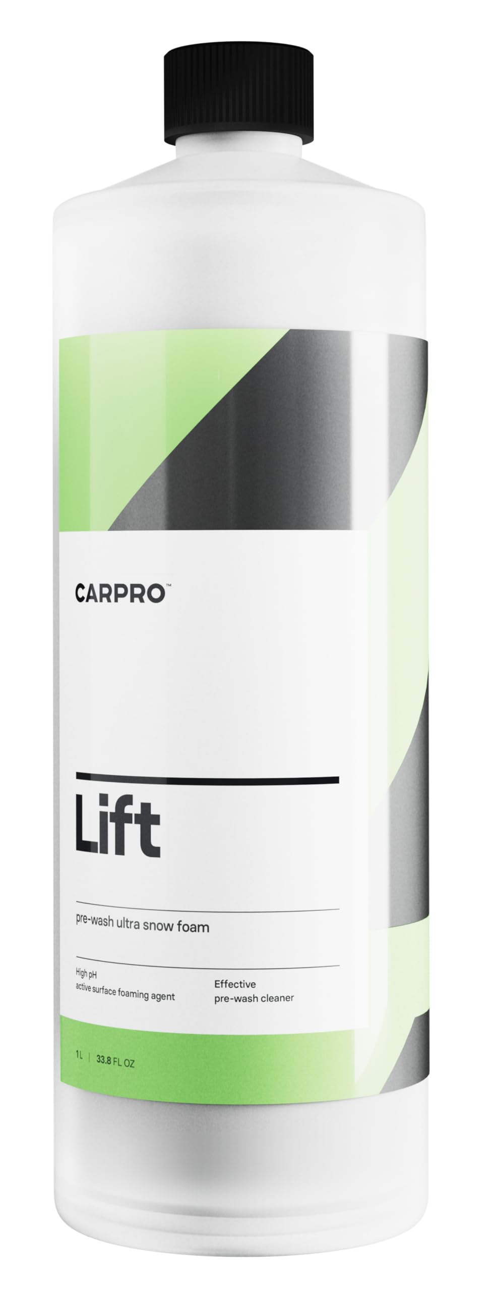 CARPRO bottle front label showing product name and size, clear identification benefit
