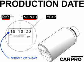 CARPRO PERL Coat label close-up highlighting product information and clarity