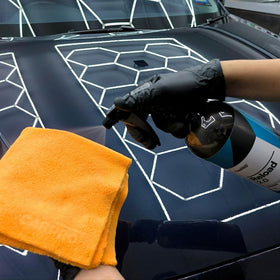 CARPRO before and after paint comparison highlighting improved gloss and clarity