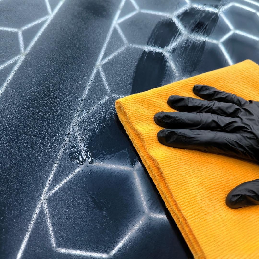 CARPRO on plastic trim proving non-staining protection and restored appearance benefit