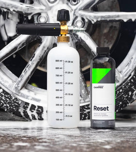 CARPRO Reset next to soda can for scale showing compact 500mL convenience