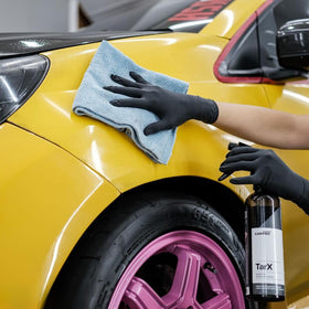 CARPRO TarX cleaning a wheel, strong degreasing and grime removal benefit