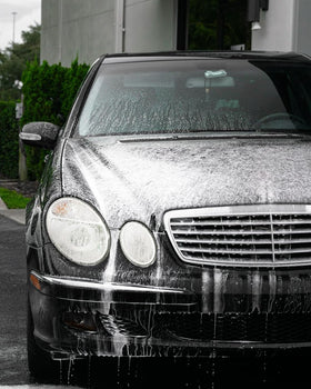CARPRO used on wheel showing cleaner rims and reduced brake dust adherence