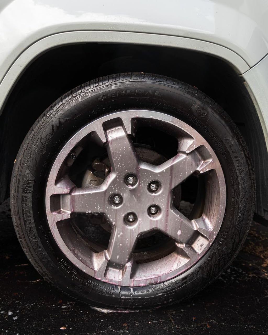 CARPRO WheelX on chrome wheel highlighting finish-safe cleaning