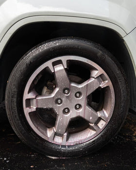 CARPRO WheelX on chrome wheel highlighting finish-safe cleaning