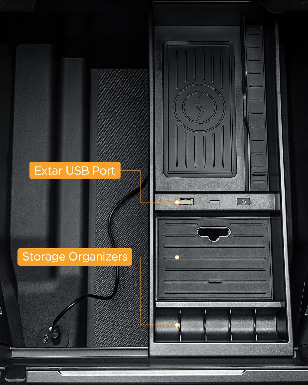 CarQiWireless tray next to ruler to show dimensions and correct sizing for buyers