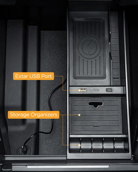 CarQiWireless tray next to ruler to show dimensions and correct sizing for buyers