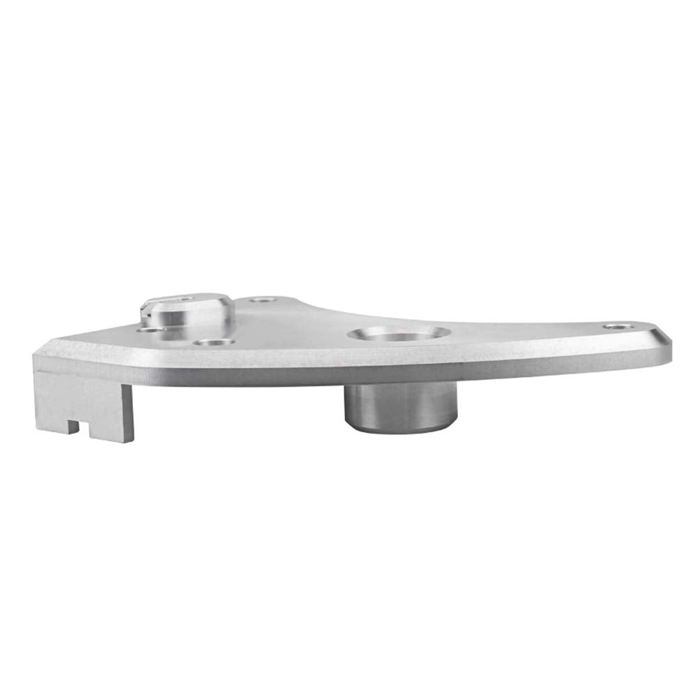 Carrfan shift arm base demonstrating bolt hole alignment and hardware fit