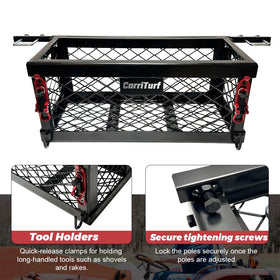CarriTurf tray filled with tools showing quick access and organization benefit