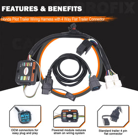 CARROFIX 4-flat plug with dust cover protecting contacts and preventing corrosion