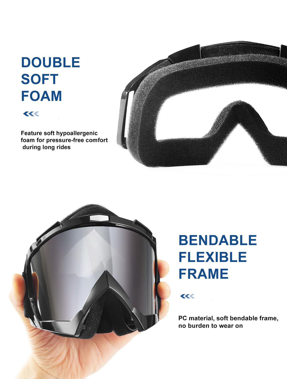 Carsories foam padding side profile for comfort and sweat control
