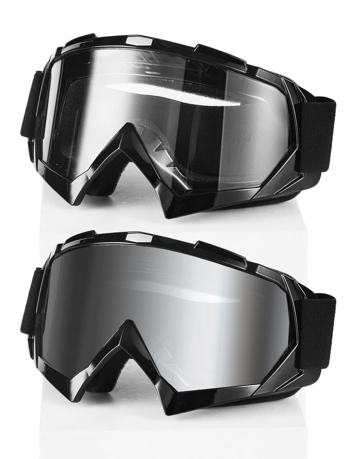 Carsories front view packaged goggles showing design and protection