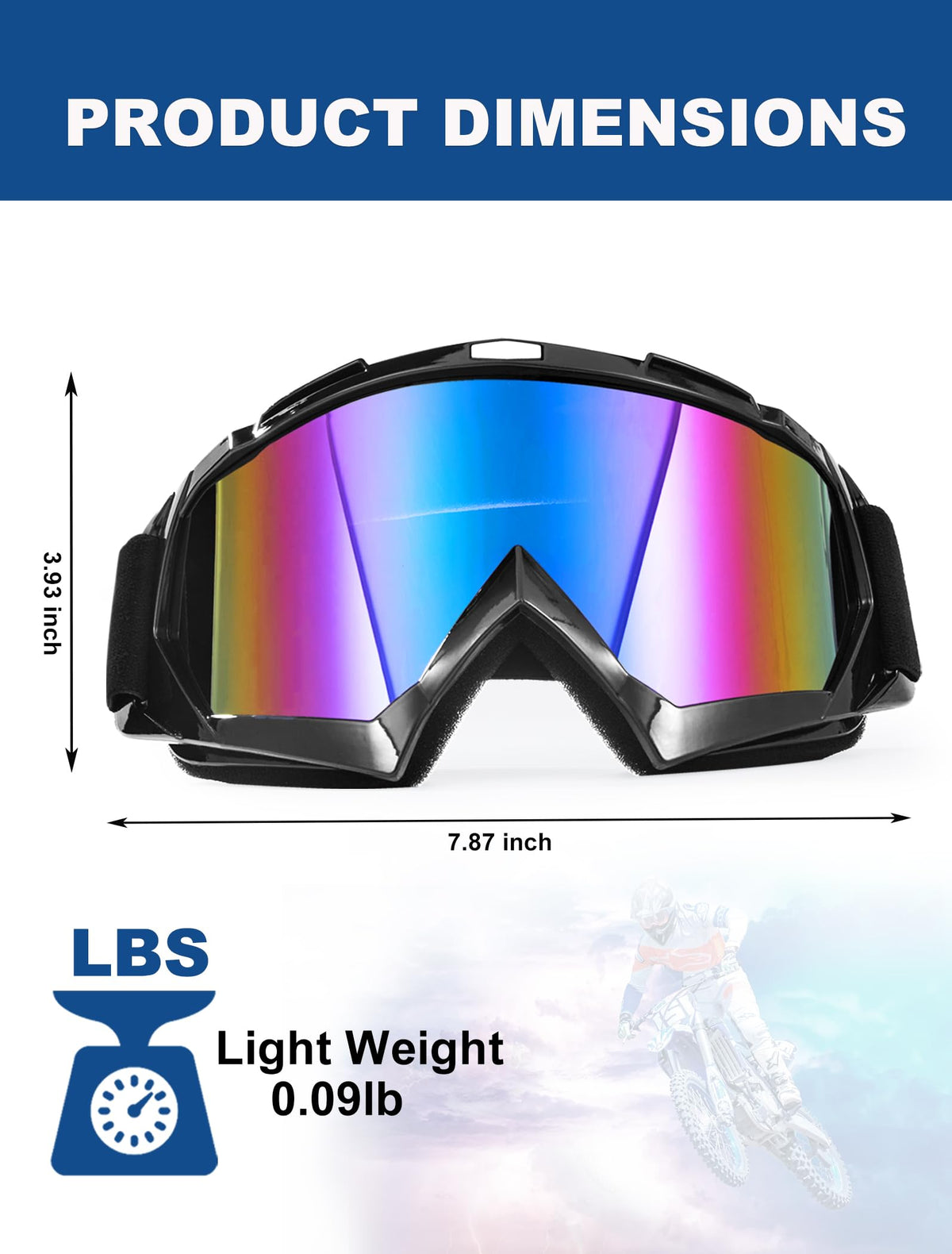 Carsories close-up of polycarbonate lens highlighting impact-resistant clarity
