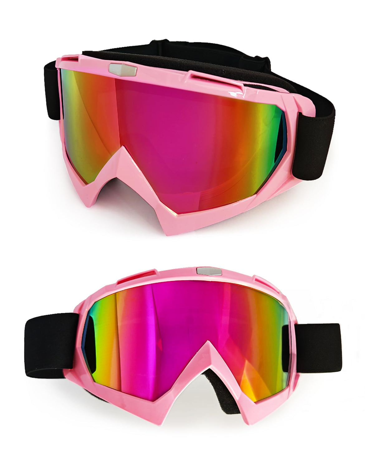 Carsories goggles worn on dirt bike demonstrating protection in use