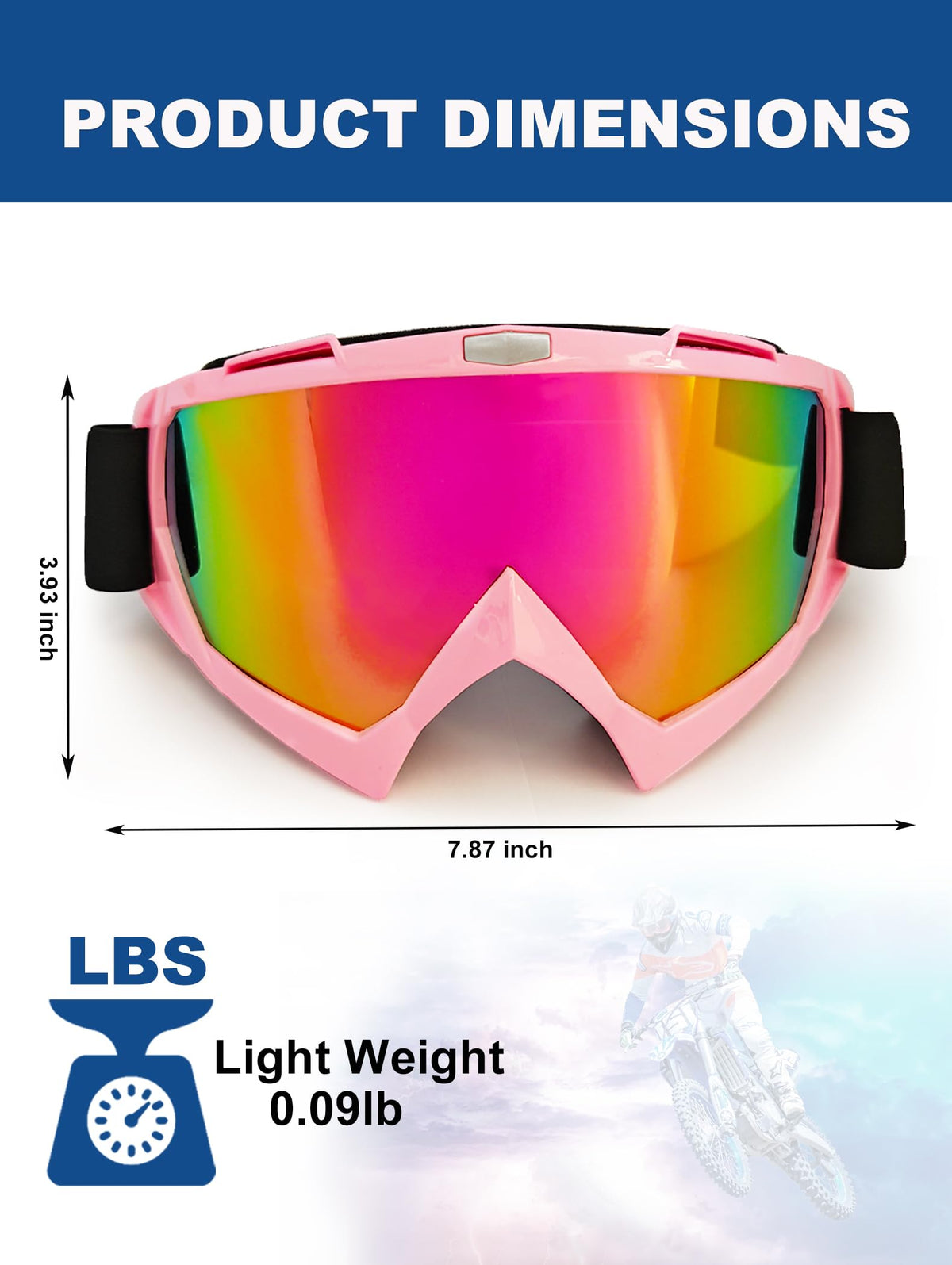 Carsories close-up of polycarbonate lens showing clear impact resistance