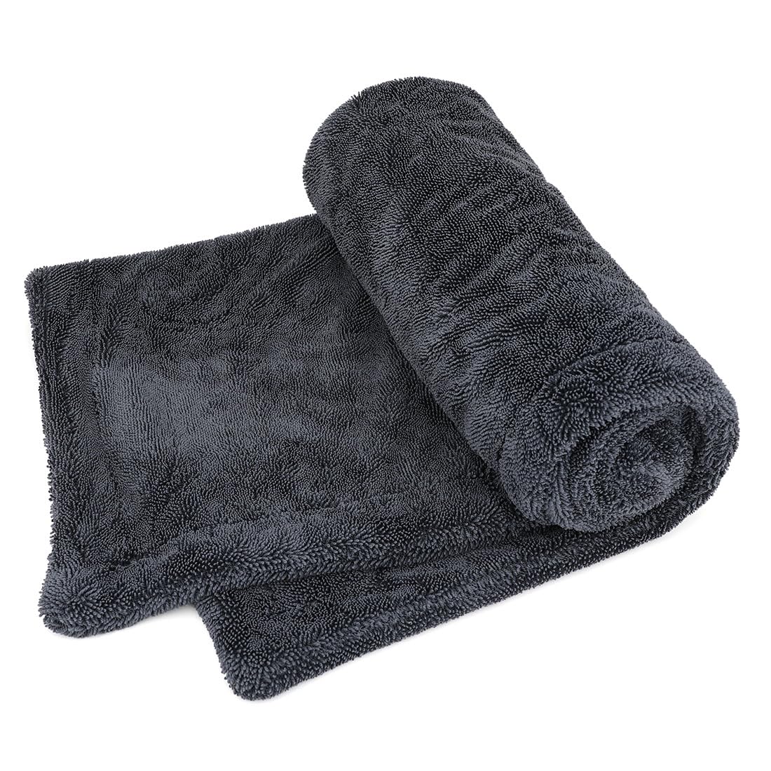 Cartisen front view showing towel folded and compact for storage, saves space